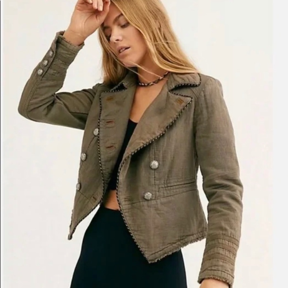 Lightly worn Free people cadet coat